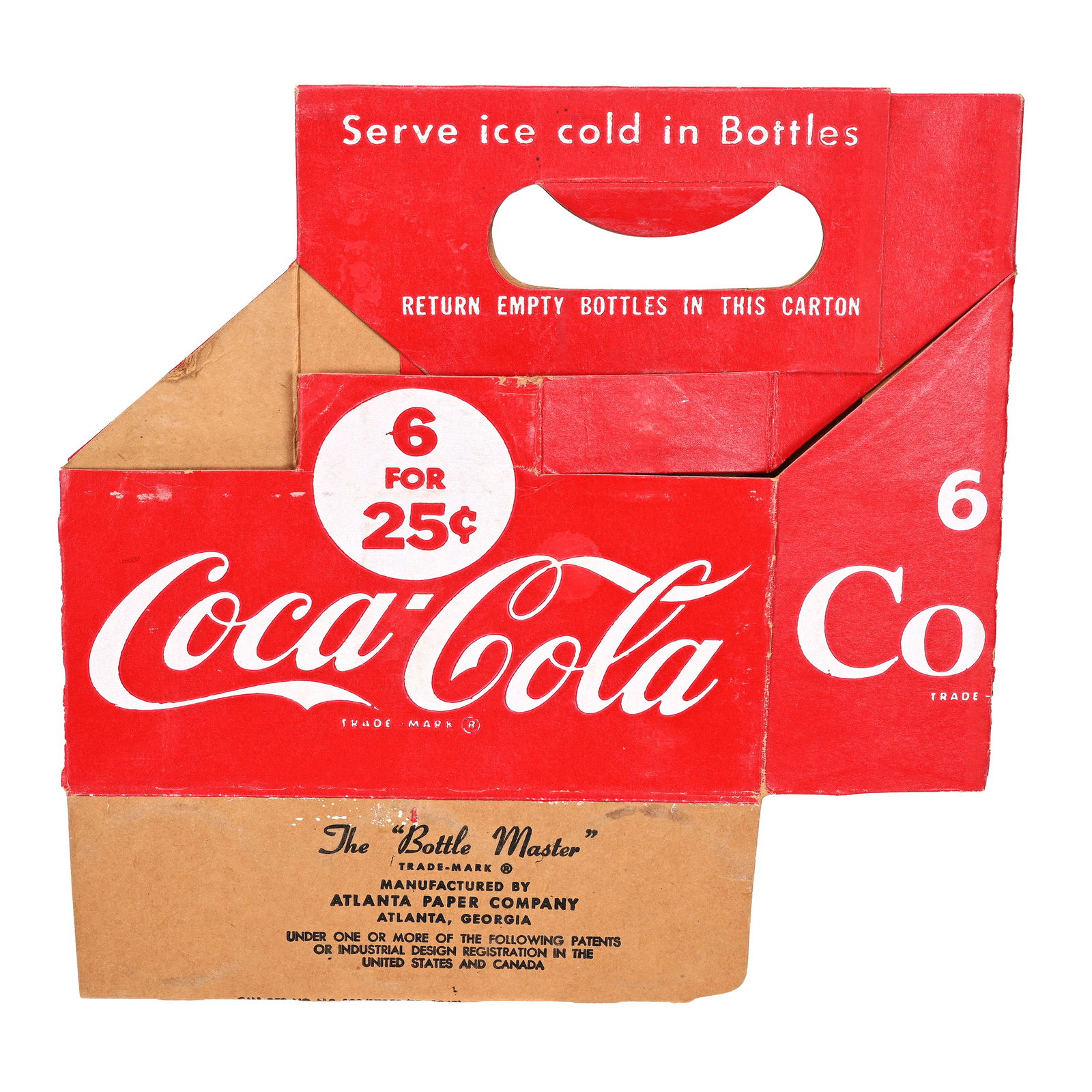 Coca-Cola NOS (New Old Stock) Six-Pack Carrier, Bottle Master (1 of 2)