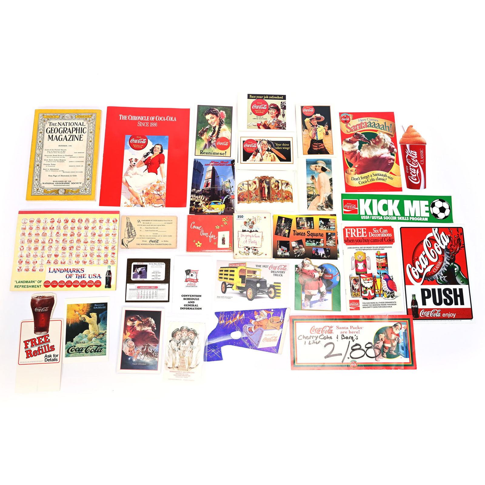 Coca-Cola Large Assortment Of Paper Goods (1 of 3)