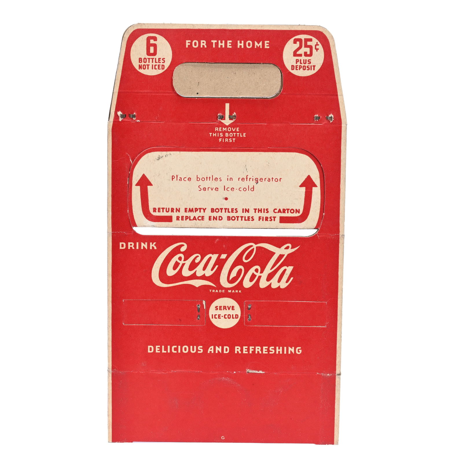 Coca-Cola Six-Pack Carrier, NOS (New Old Stock), 1950's (1 of 2)