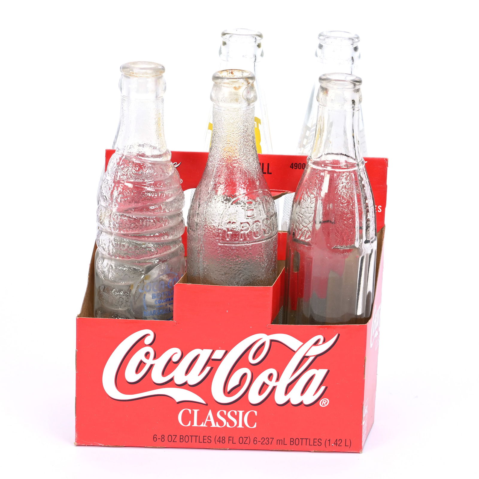 Coca-Cola Glass Flavor Bottles (6) With City Names (1 of 4)