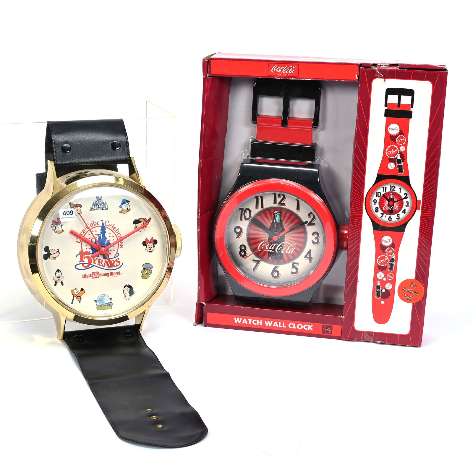 Coca-Cola Wall Hanging "Wristwatch" Clocks (1 of 1)