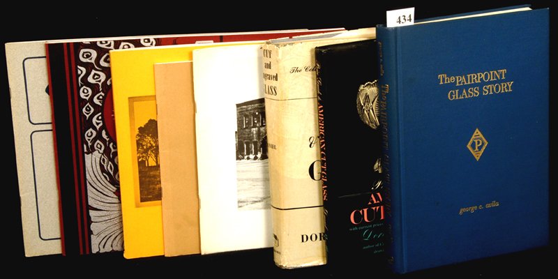 (3) BOOKS & (5) CATALOG REPRINTS: (3) BOOKS & (5) CATALOG REPRINTS (1) CUT & ENGRAVED GLASS BY DOROTHY DANIEL - (1) THE PAIRPOINT GLASS STORY BY GEORGE AVILA - (1) PRICE GUIDE TO AMERICAN CUT GLASS (1967) BY DOROTHY DANIEL - (1) EMPIR