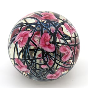 Paperweight Globe Signed John Lotton, 1992