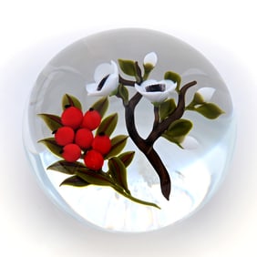 Paperweight, Studio, Signed Trabucco, Dated 1990