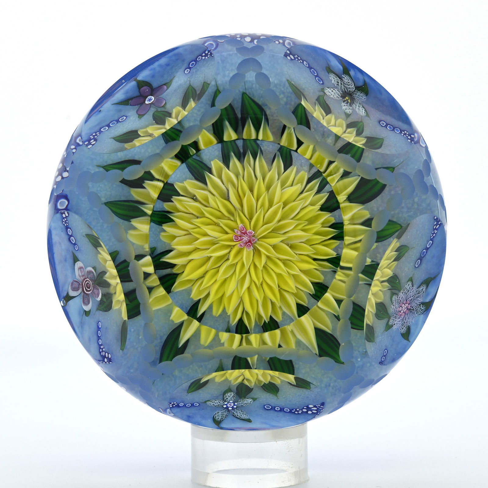 Paperweight, Studio, "DL" Signature Cane (1 of 4)