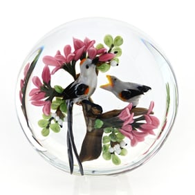 Paperweight, Studio, Signed Ayotte, Dated 1990