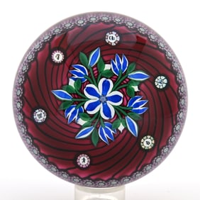 Paperweight, Signed Perthshire P-44, Dated 1998