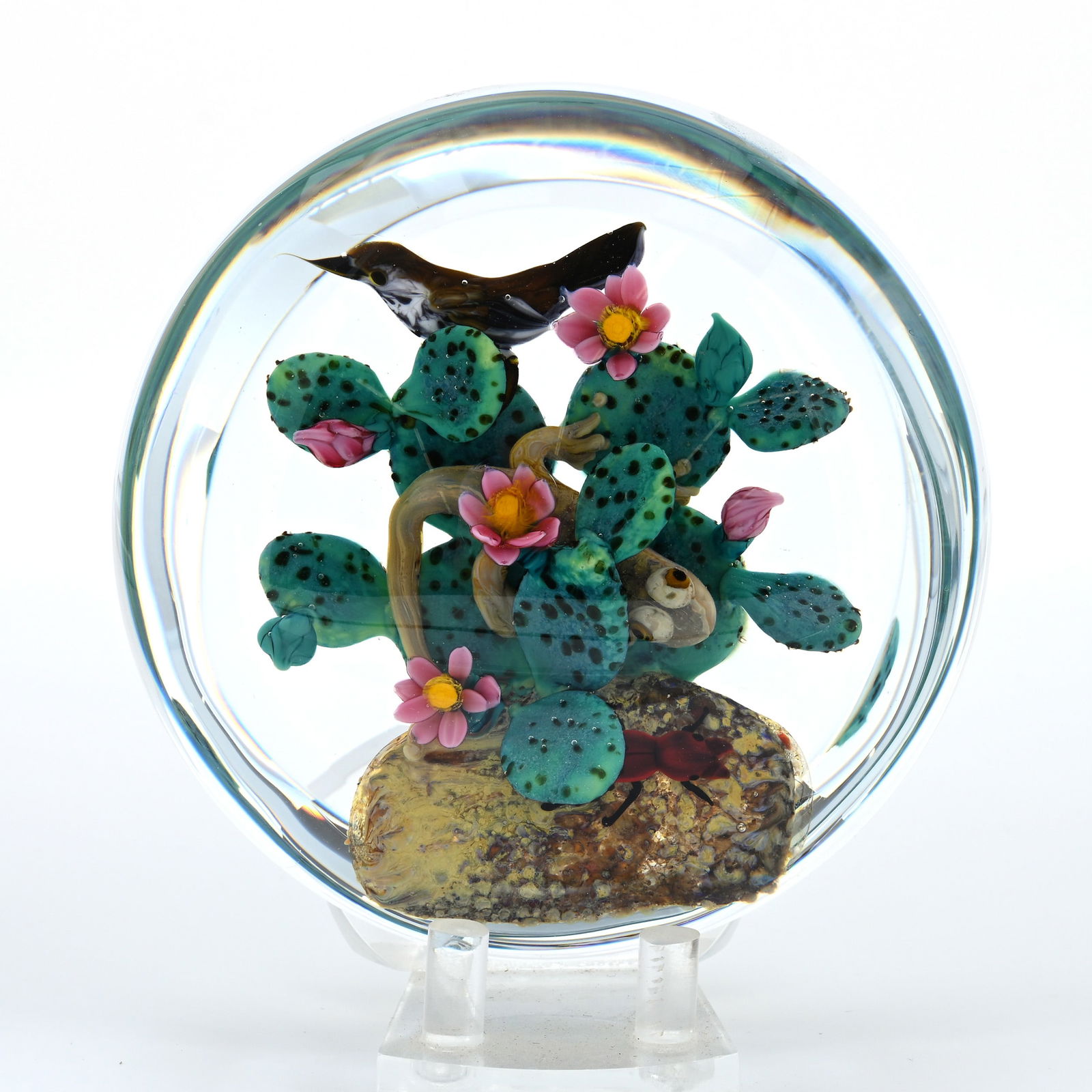 Paperweight, Studio, Signed Rick Ayotte, Dated 1998 (1 of 5)