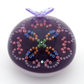 Paperweight Signed Baccarat, Dated 2000