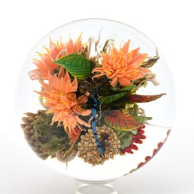 Paperweight Signed Paul Stankard, Dated 2005