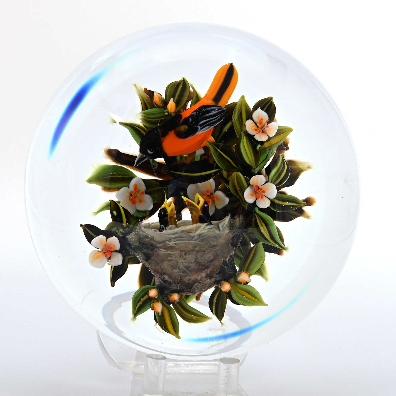 Paperweight, Studio, Signed Rick Ayotte, Dated 1999 (1 of 5)