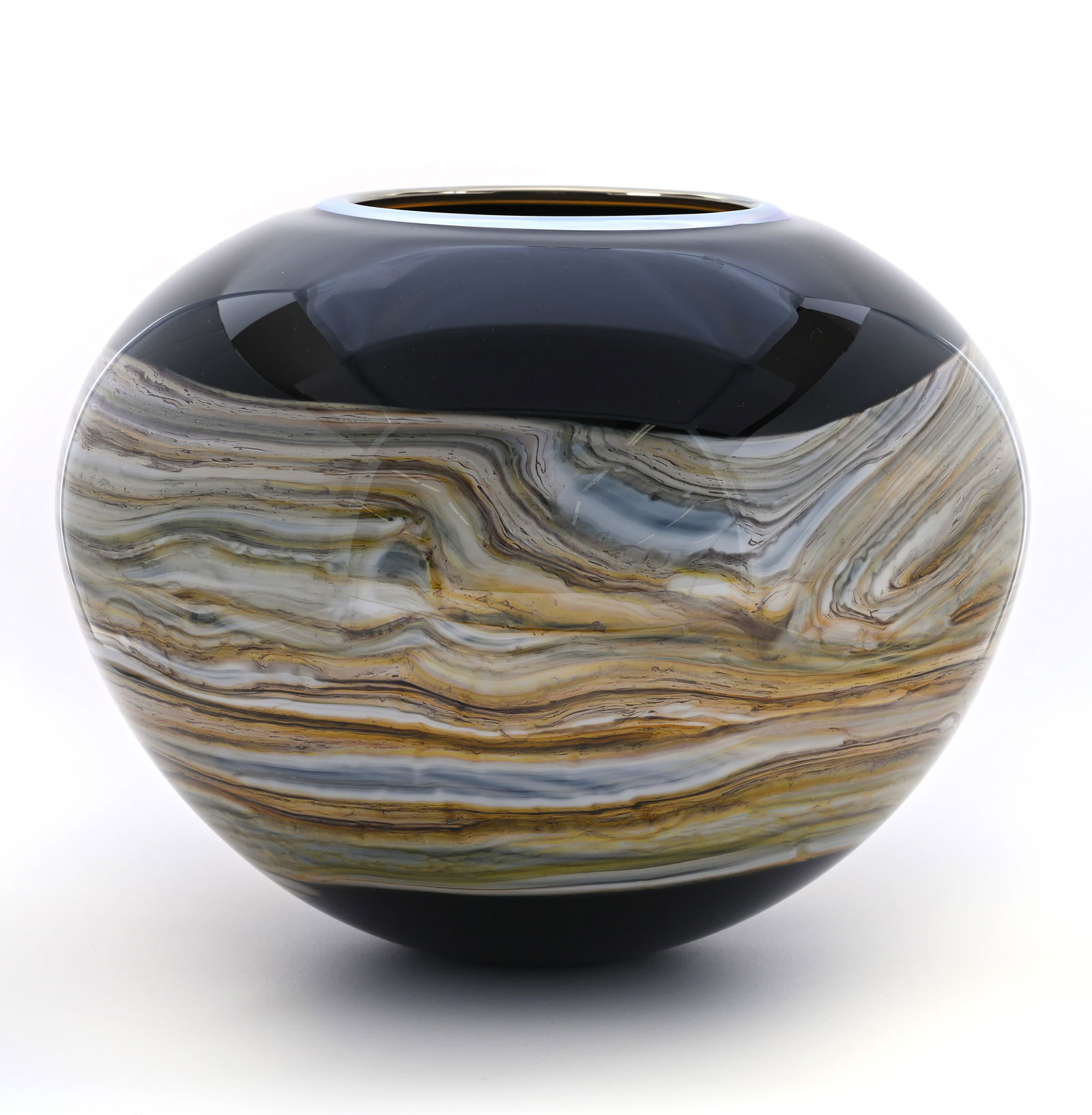 Vase Signed Gartner Blade Art Glass, Dated 2007 (1 of 5)