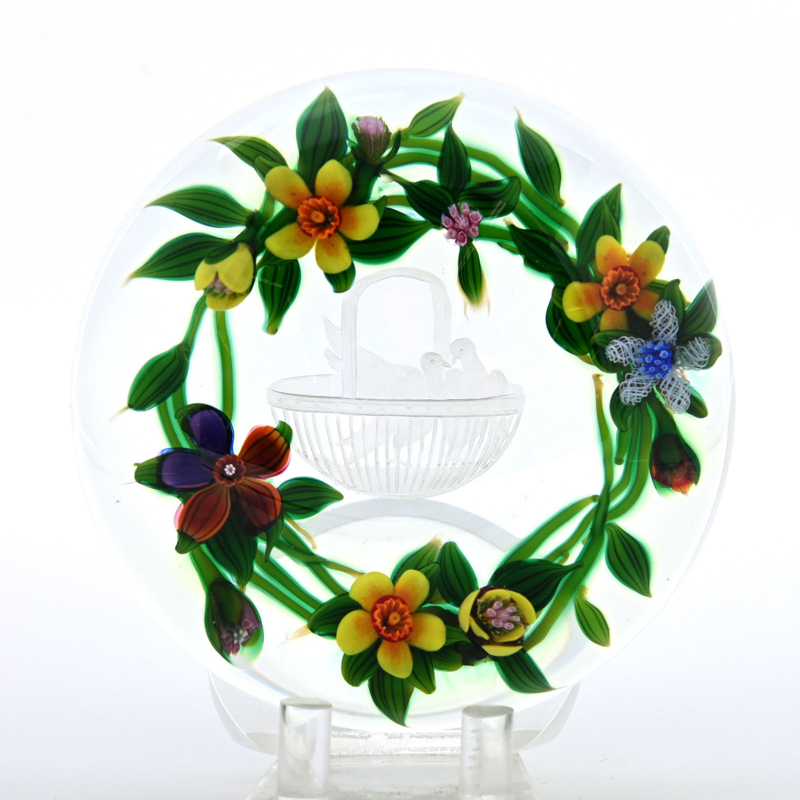 Paperweight, Studio, Signed MRE And DT, Dated 2003 (1 of 5)