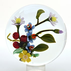 Paperweight, Studio, Signed Mayauel Ward, Dated 2000