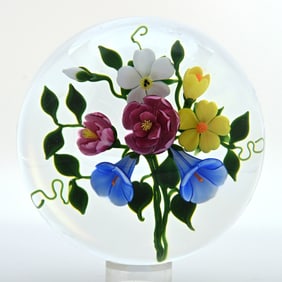 Paperweight, Studio, Signed Trabucco, Dated 1985