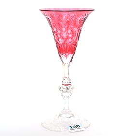 Sherry Stem, BPCG, Cranberry Cut To Clear