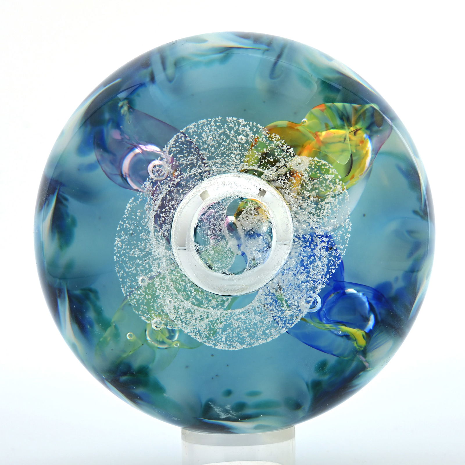 Paperweight Signed Selkirk Glass, Made In Scotland (1 of 4)