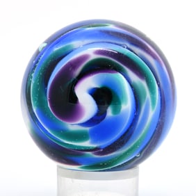 Paperweight Signed GES (Glass Eye Studio) Dated 2001