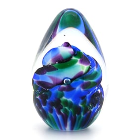 Paperweight, Studio, Signed Glass Eye Studios, 2001