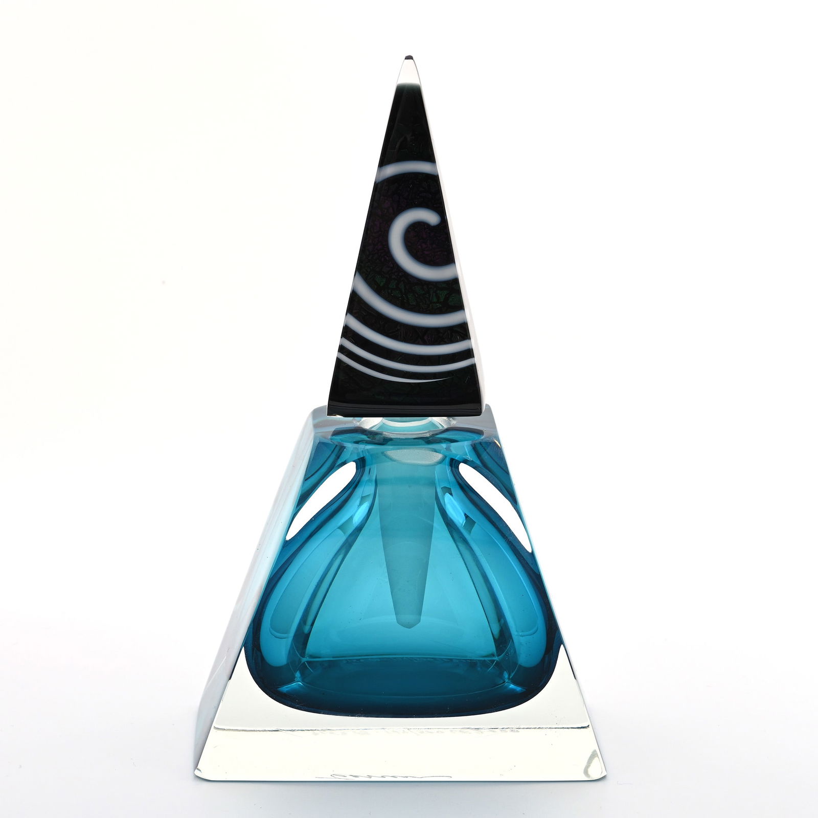 Paperweight Perfume Bottle, Pyramid Shape (1 of 4)