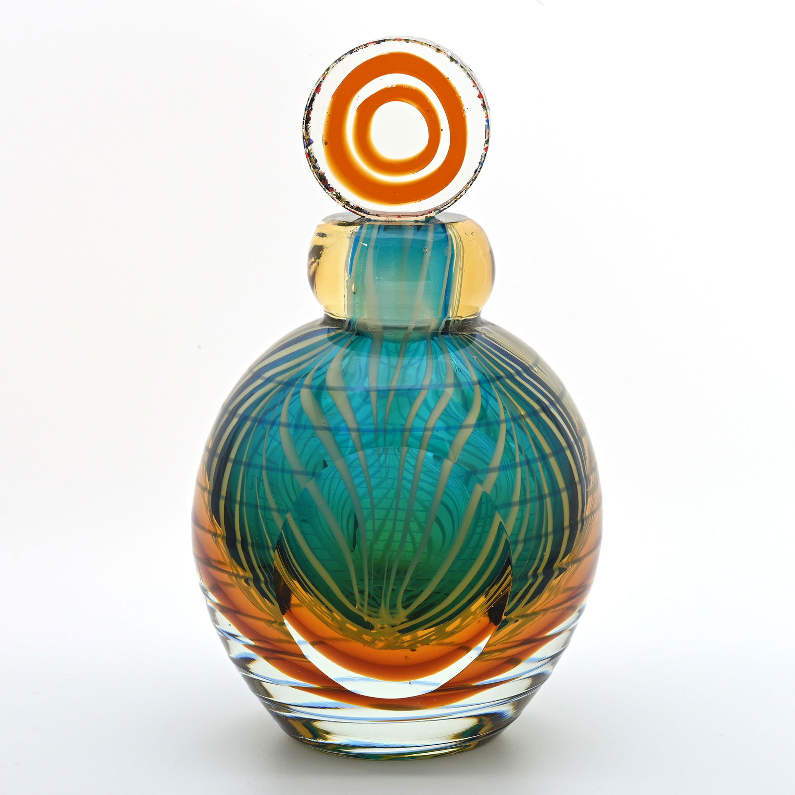 Paperweight Perfume Bottle, Art Glass (1 of 3)