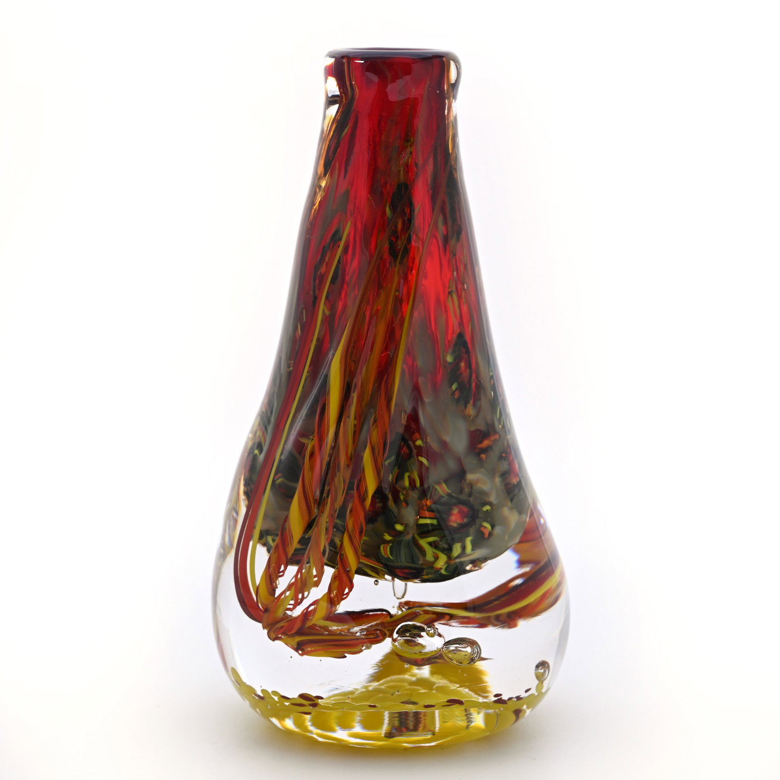 Paperweight Vase, Signed: Paperweight Vase, Signed, 5.5" x 3", Signed But Unable To Decipher Signature, Willa (Billie) Harrington Collection.