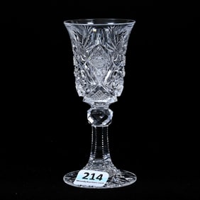 Cordial Stem, American Brilliant Cut Glass