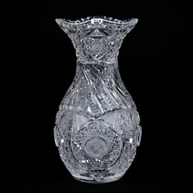 Vase, American Brilliant Cut Glass