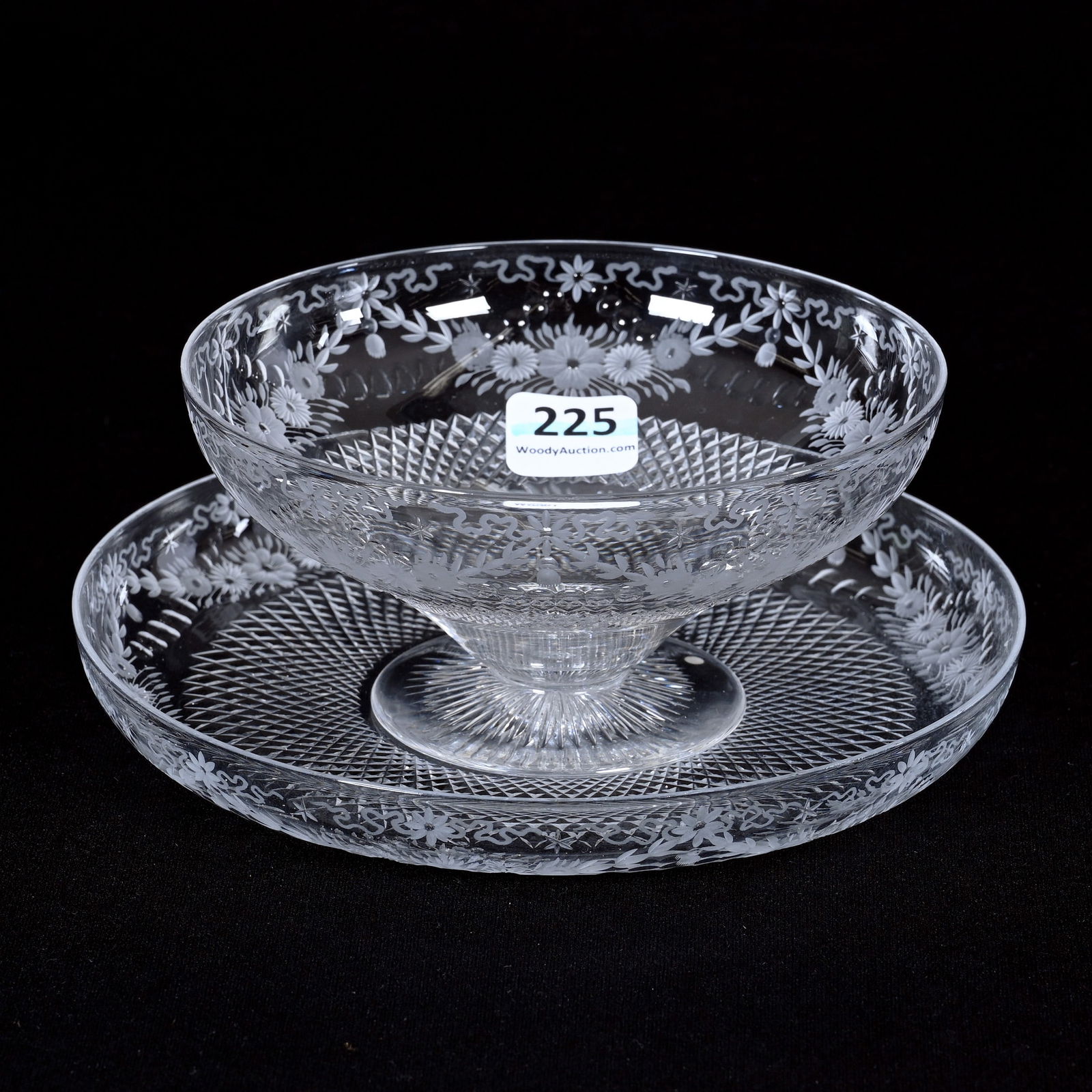 Sherbet/Underplate, ABCG, Signed Hawkes (1 of 3)