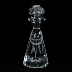 Vinegar/Oil Bottle, ABCG, Signed Hawkes