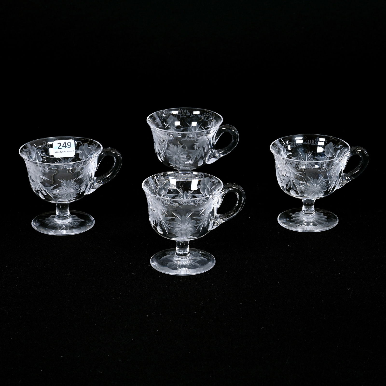 (4) Pedestal Punch Cups, ABCG (1 of 4)