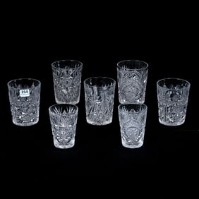 (7) Tumblers, ABCG, Assorted Patterns