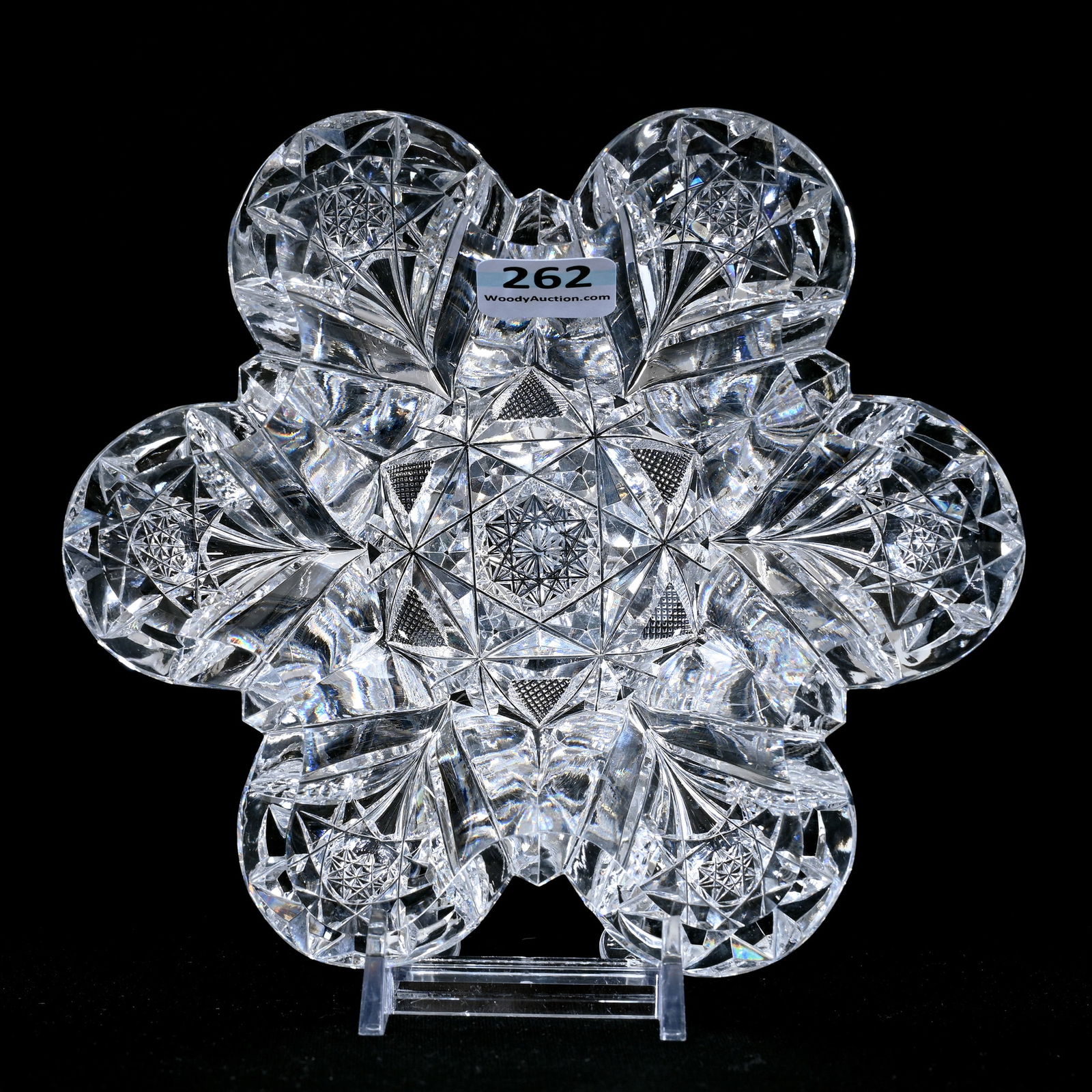 Bowl, Blown Mold, ABCG, Signed Hawkes (1 of 2)