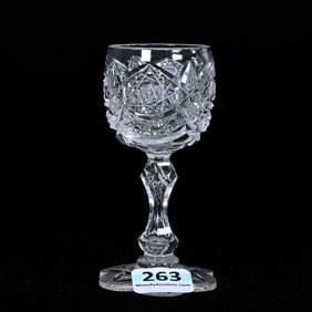Cordial Stem, American Brilliant Cut Glass