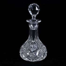 Miniature Decanter, American Brilliant Cut Glass