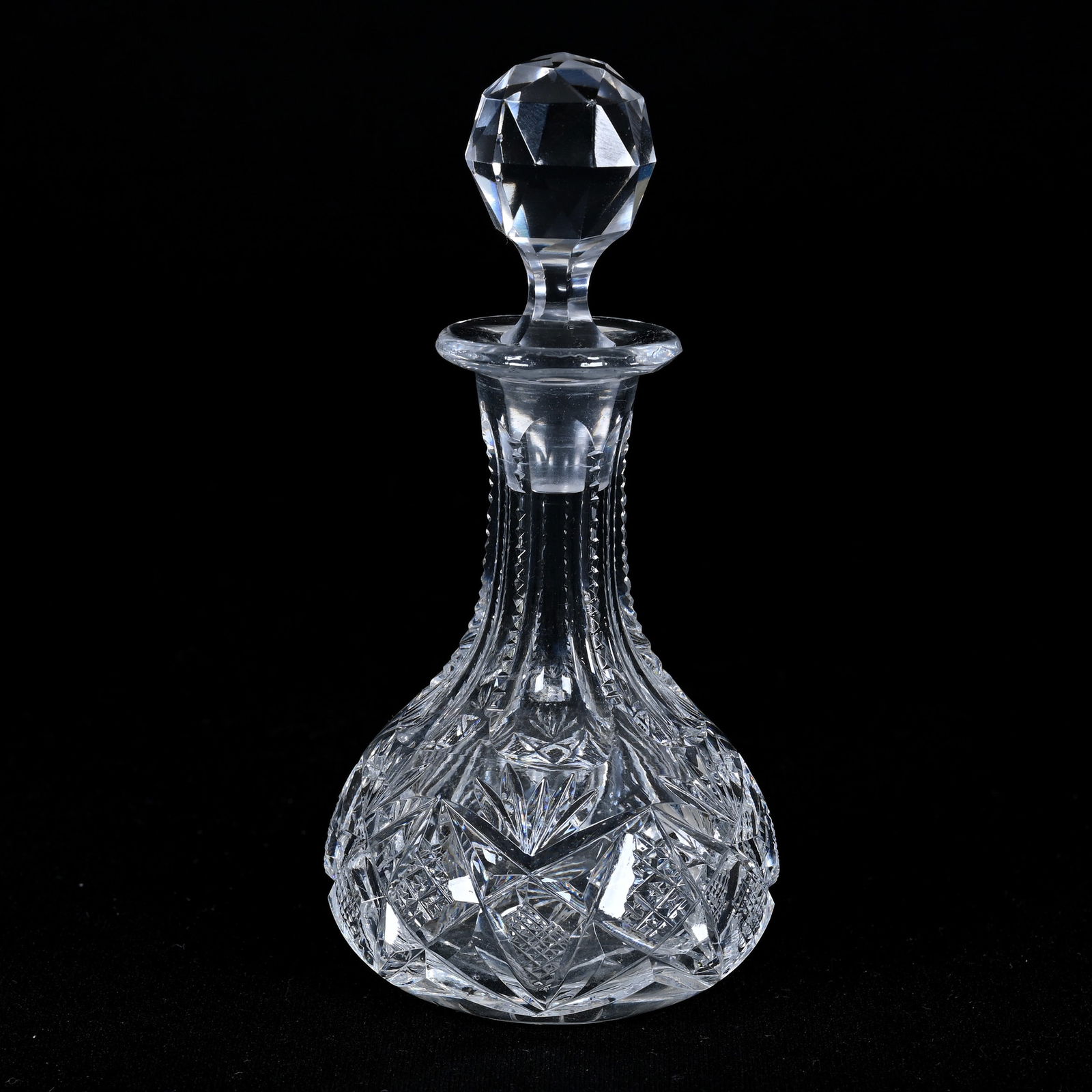 Miniature Decanter, American Brilliant Cut Glass (1 of 3)