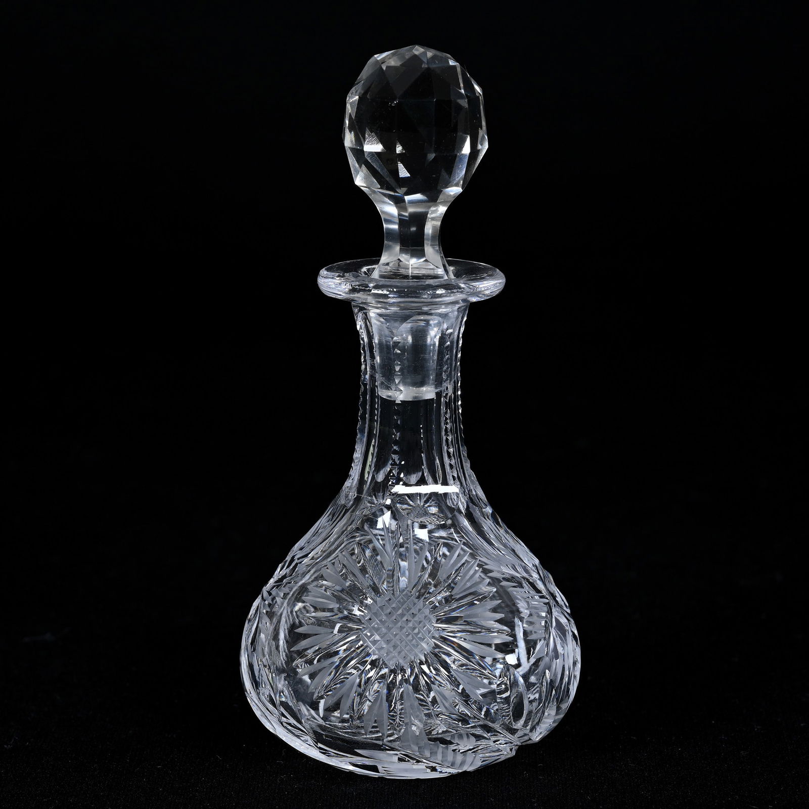 Miniature Decanter, American Brilliant Cut Glass (1 of 3)