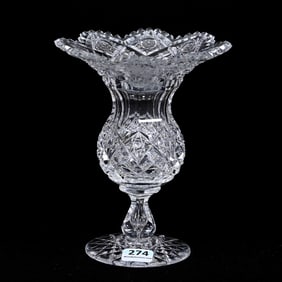 Pedestal Vase, ABCG, Signed Hawkes