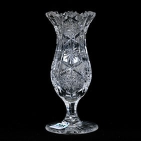 Pedestal Vase, American Brilliant Cut Glass