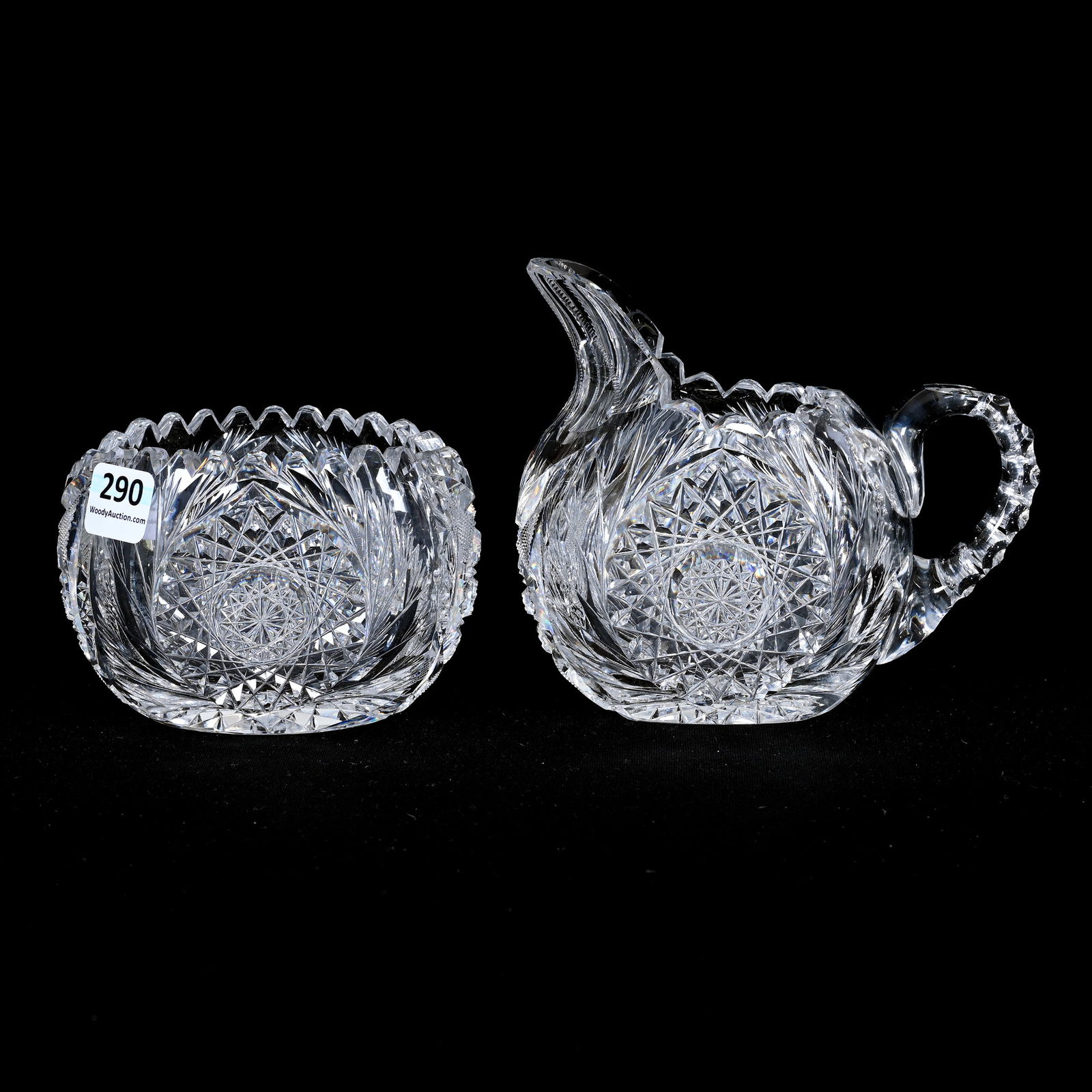 Oval Creamer & Sugar, ABCG (1 of 3)