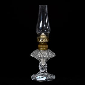 Miniature Lamp, Brilliant Period Cut Glass