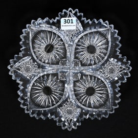 Plate, American Brilliant Cut Glass