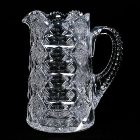 Water Pitcher, ABCG, Signed Hawkes Queens Pattern