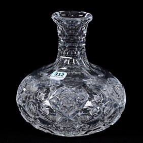 Water Carafe, ABCG, Signed Hawkes Queens Pattern