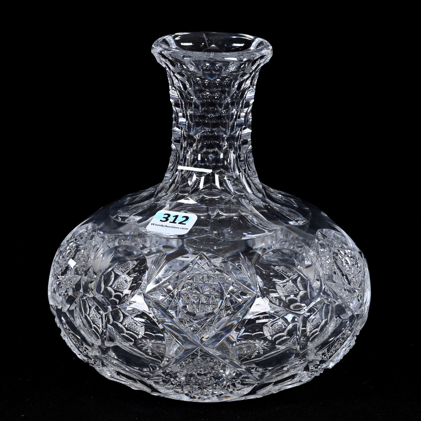 Water Carafe, ABCG, Signed Hawkes Queens Pattern (1 of 3)