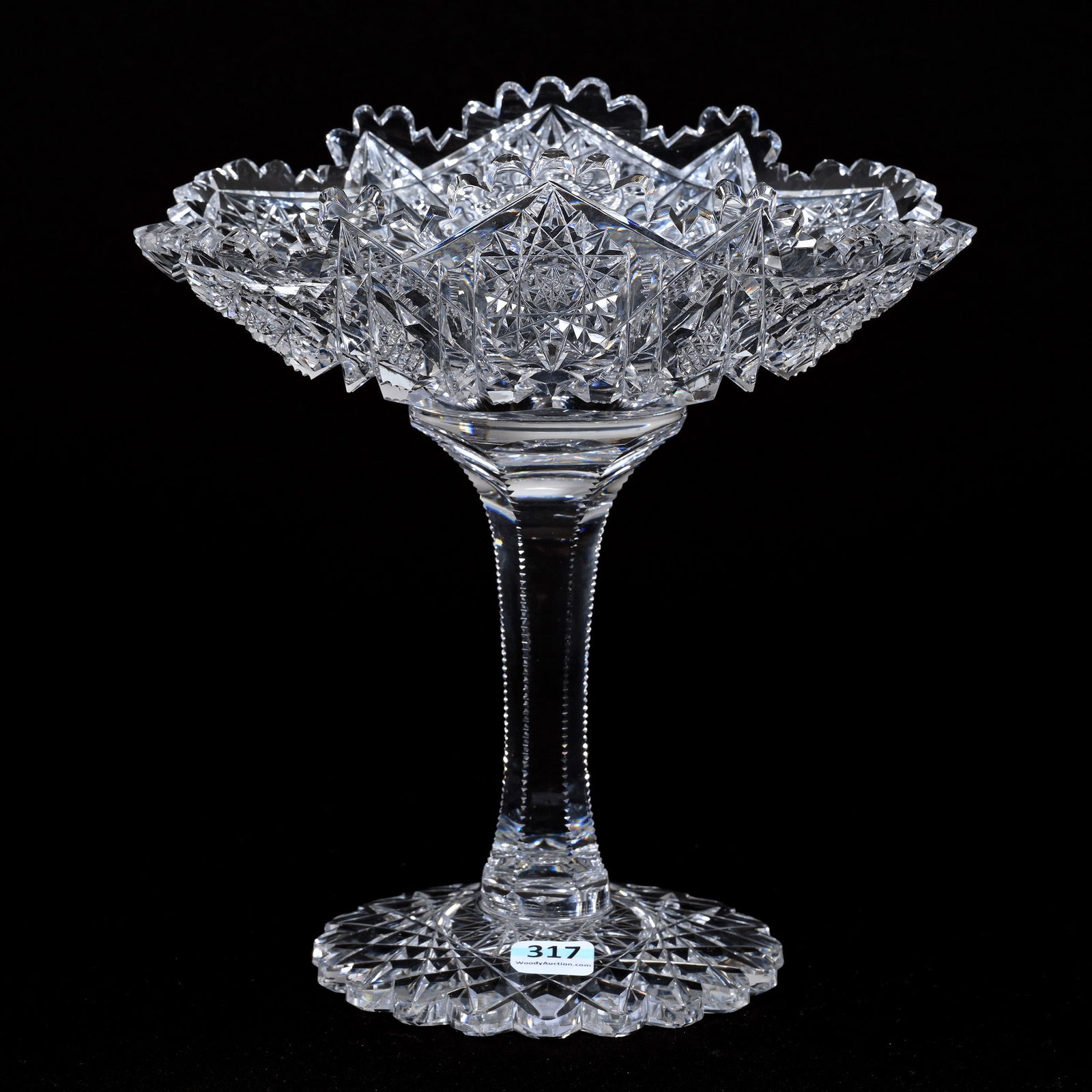 Pedestal Fruit Bowl, ABCG, Signed Libbey Somerset (1 of 3)