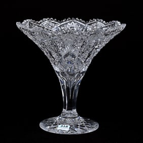 Tazza, American Brilliant Cut Glass
