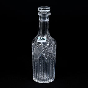 Sauce Bottle, American Brilliant Cut Glass