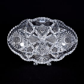 Bun Tray, American Brilliant Cut Glass