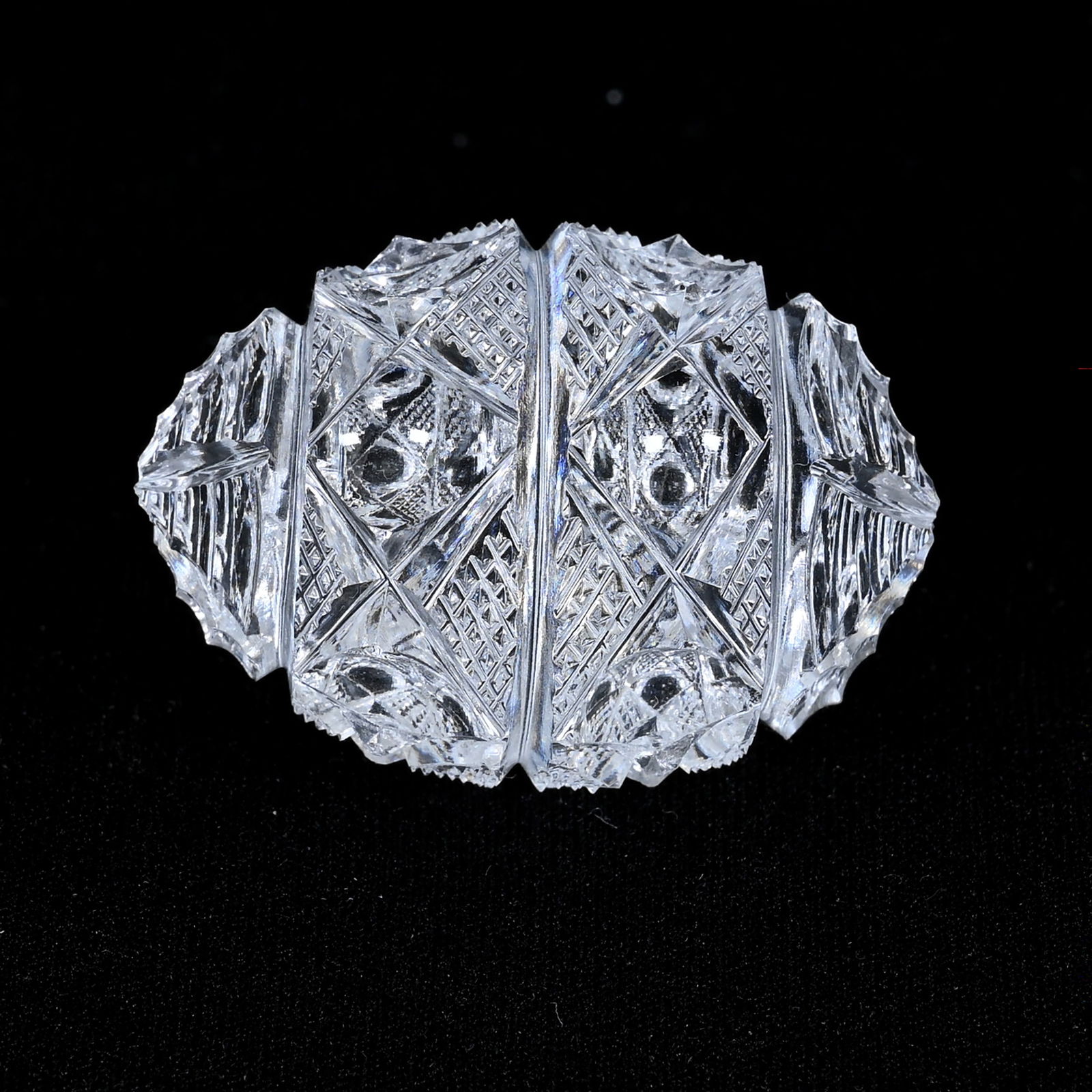 Egg, Cut Glass, Signed Pepi Hermann (1 of 2)